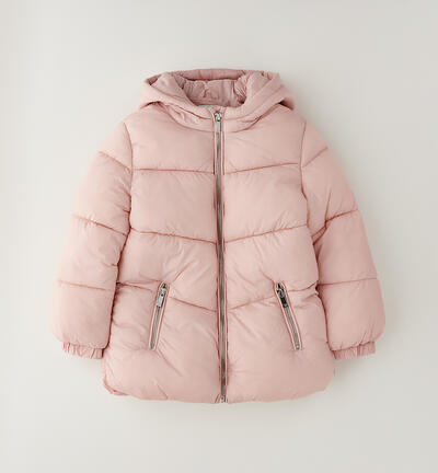 Giubbotto lungo ragazza ROSA