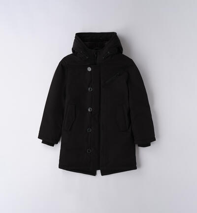 Giubbotto lungo ragazzo NERO