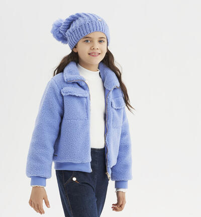 Girls' jacket LIGHT BLUE