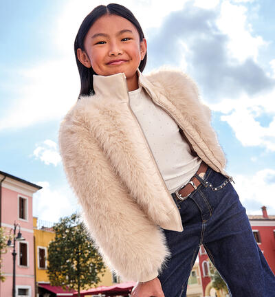 Jacket for girls CREAM
