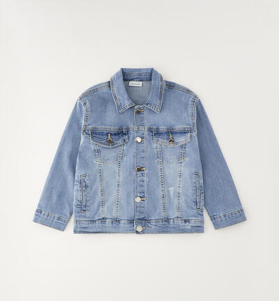 Jacket for oversized girls BLUE