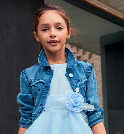 Giubbotto ragazza jeans BLU