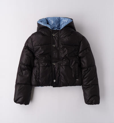 Giubbotto ragazza reversibile AZZURRO