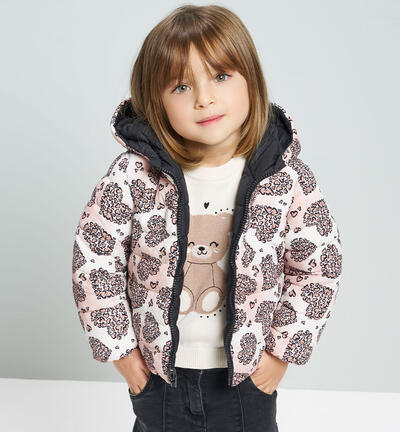 Reversible girl's jacket BEIGE