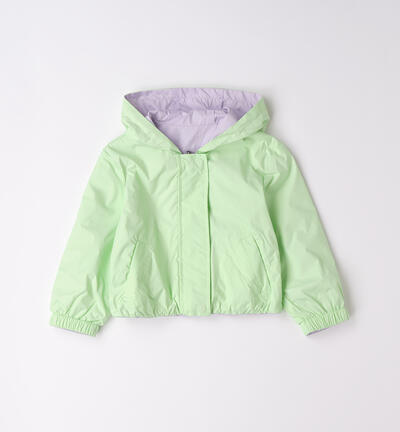 Reversible jacket for girls GREEN