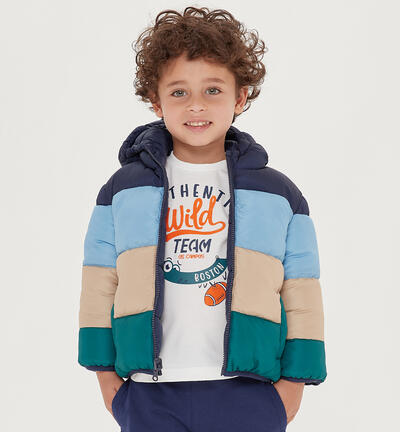 Boys' reversible jacket BLUE