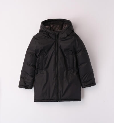 Boys' technical winter jacket BLACK