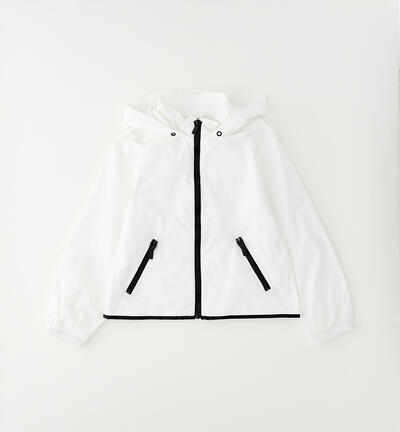 Technical jacket for girls WHITE