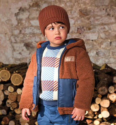 Giubbotto teddy bambino MARRONE