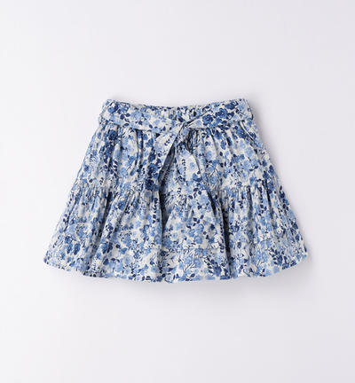 Girl's floral skirt CREAM