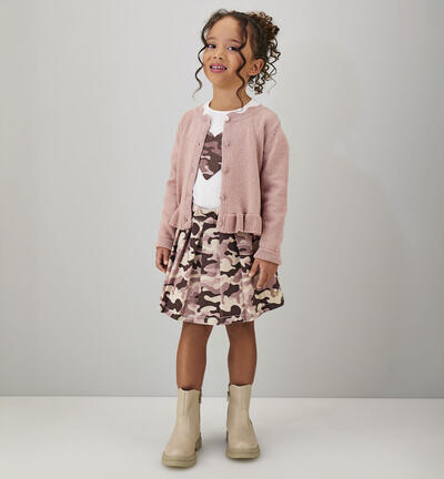 Spotted skirt for girls PINK