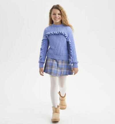 Girls' kilt BROWN