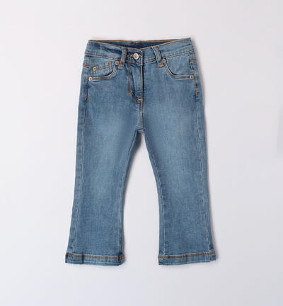 Girls' flared jeans BLUE