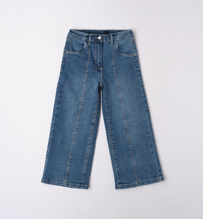 Jeans ampi bambina BLU