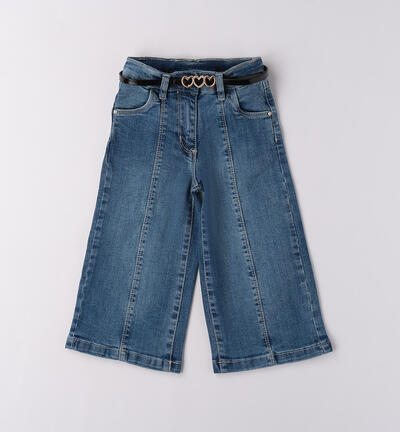 Jeans ampi bambina BLU