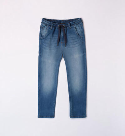 Jeans con elastico per ragazzo BLU