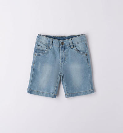 Jeans corto bambino BLU
