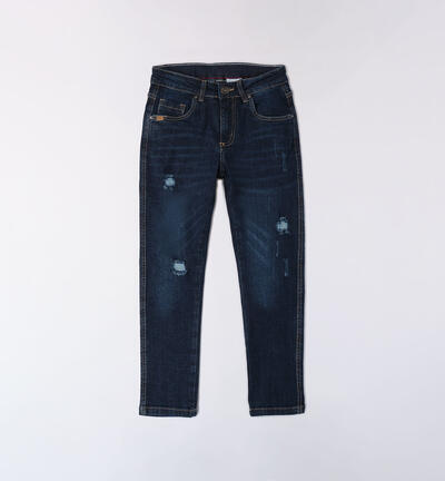 Boys' blue jeans BLUE