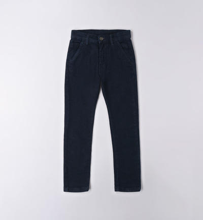 Boys' organic cotton jeans BLUE