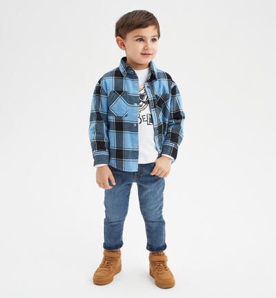 Jeans slim per bambino BLU