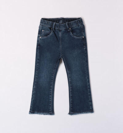 Jeans superstretch per bambina BLU