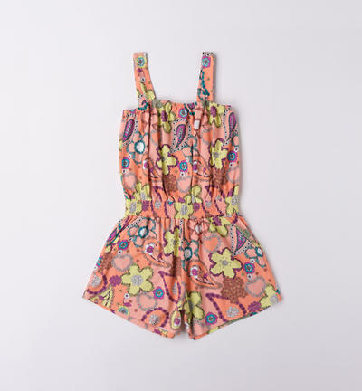 Jumpsuit colorata ragazza BIANCO