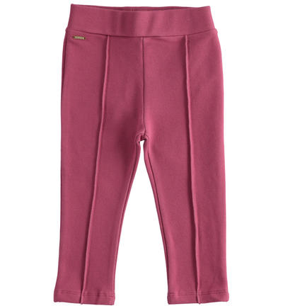 Leggings bambina effetto denim ROSSO