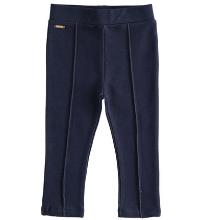Leggings bambina effetto denim BLU