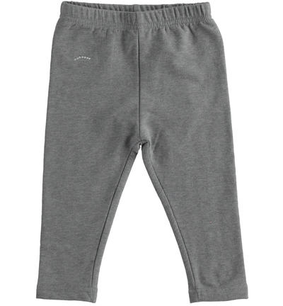 Leggings bambina in felpa GRIGIO