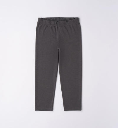 Girl's short leggings GREY