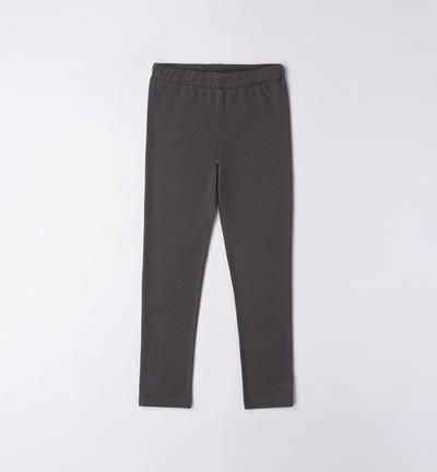 Girl's long leggings GREY