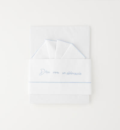 Newborn Crib Sheet LIGHT BLUE
