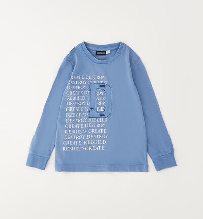 100% cotton children's shirt BLUE