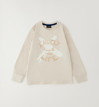 100% cotton Kids' shirt BEIGE