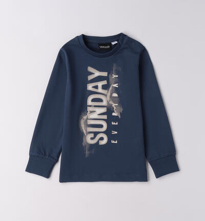 100% cotton boy's top BLUE