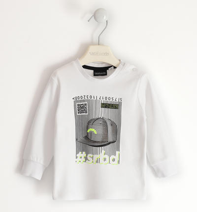 Boy's round neck t-shirt WHITE