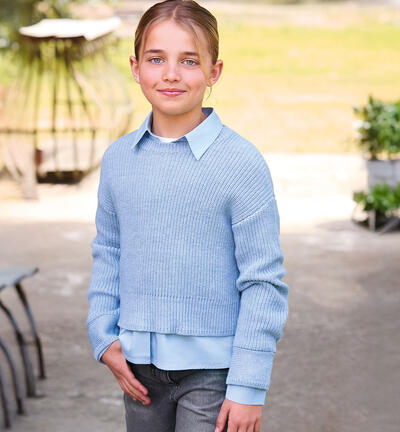 Sarabanda girl¿s sweater LIGHT BLUE