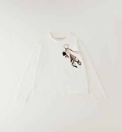 Maglia da ragazza PANNA