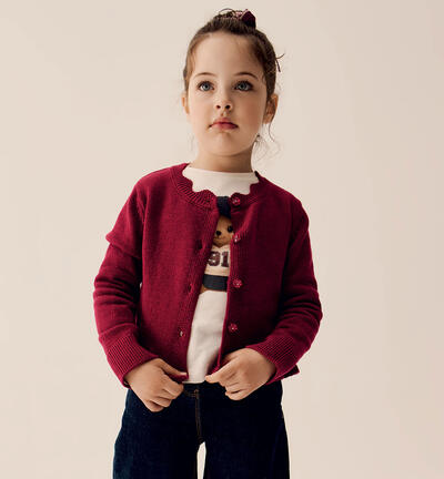 Maglia girocollo bambina PANNA