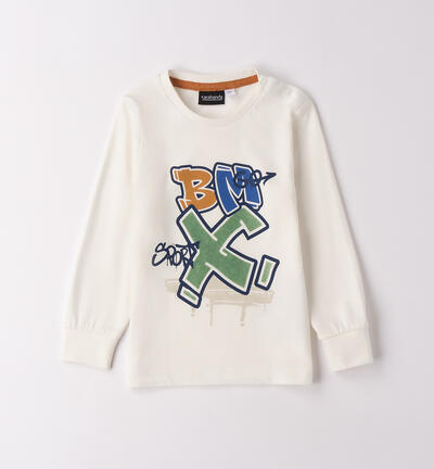 Maglia girocollo bambino PANNA