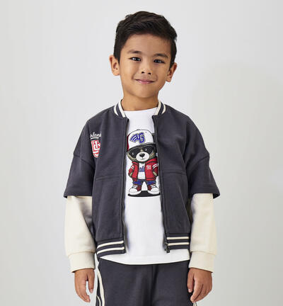Maglia in cotone per bambino BIANCO