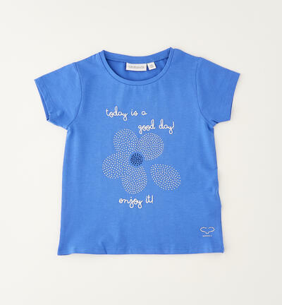 Maglia maniche corte bambina BLU