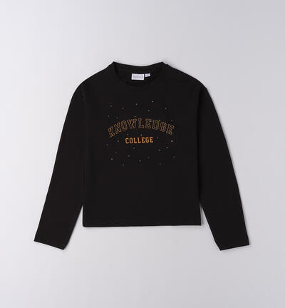 Top for girls BLACK