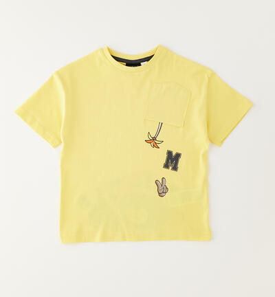 Maglietta 100% cotone per bambino GIALLO