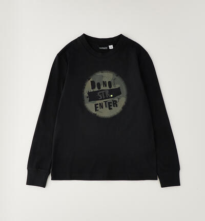 100% Cotton Boys' T-Shirt BLACK