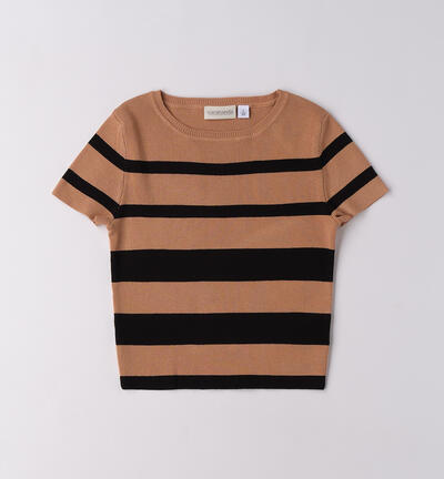 Maglietta a righe BEIGE