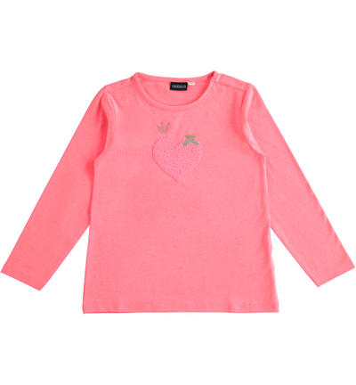 LONG SLEEVE ROUND-NECK FUCHSIA