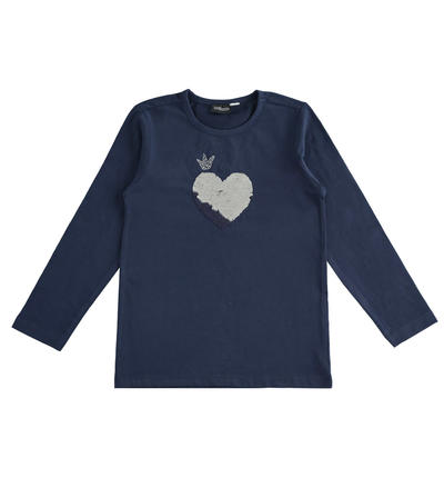 LONG SLEEVE ROUND-NECK BLUE