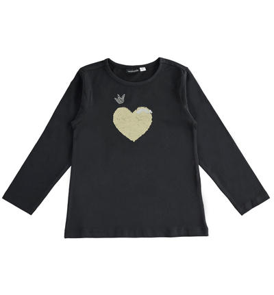 LONG SLEEVE ROUND-NECK BLACK