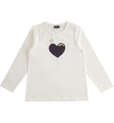 LONG SLEEVE ROUND-NECK CREAM
